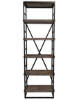 Evan - Single Bookshelf - Olive Brown