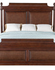Charleston - King Panel Bed - Dark Brown