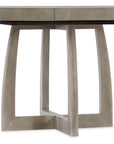 Affinity - 48" Round Pedestal Dining Table With 1-18" Leaf - Dark Gray
