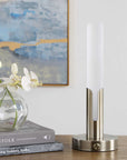 Tron - Rechargeable LED Accent Lamp - Brass,Gold