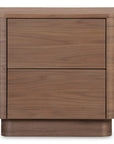 Round - Off Tall Nightstand - Dark Brown