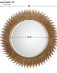Marlo - Round Mirror - Gold
