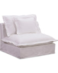 Olivia - Slipper Chair Performance Fabric - White