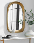 Bradano - Brass Arch Mirror - Bronze