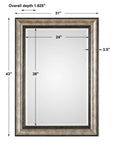 Shefford - Mirror - Antiqued Silver