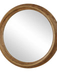 Frontier - Round Wood Mirror - Woodtone