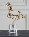 Gallop - Sculpture - Gold