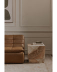 Layla - Side Table - Breccia Marble