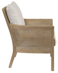 Encore - Natural Armchair - White