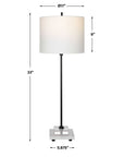 Ciara - Sleek Buffet Lamp - Black