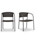 Zola - Outdoor Dining Chair (Set of 2) - Dark Brown