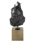 Tranquility - Abstract Sculpture - Black