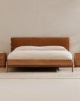 Round Off - Tall Nightstand - Light Brown / Oak