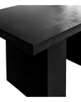 Aurelius - 2 Outdoor Dining Table - Black - Concrete