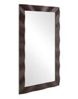 Wrinkle - Wavy Wood Mirror - Woodtone