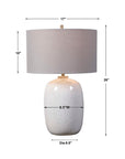 Winterscape - Glaze Table Lamp - White