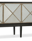 Melange - Jova Four-Door Credenza - Pearl Silver