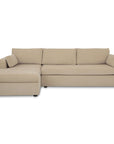 Burrow - Sleeper Sectional With Left Storage Chaise - Sand