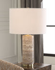 Cortado - Travertine Table Lamp