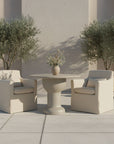 Lydia - Outdoor Slipcover Dining Chair - Cream