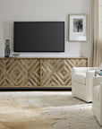 Commerce And Market - 4-Door Entertainment Console - Light Brown