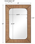 Tahiti - Rattan Mirror - Light Brown