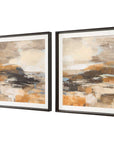 Cinnamon Shore - Framed Prints (Set of 2) - Dark Brown