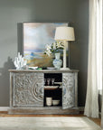 True Vintage - Melange 2-Door Accent Console - Dark Gray