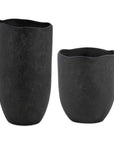 Komorebi - Indoor-Outdoor Vases (Set of 2) - Black