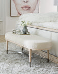 Nouveau Chic - Upholstered Bench - Light Brown