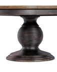 Americana - Round Pedestal Dining Table With One 22" Leaf