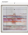 Torrent - Abstract Art Framed Print - Pink