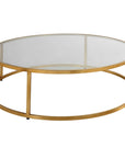 Radius - Modern Circular Coffee Table - Gold