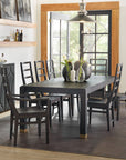 Curata - Rectangle Dining Table With 2-20" Leaves - Dark Brown