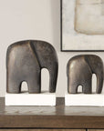 Timeless Tusk - Sculptures (Set of 2) - Bronze Bronze