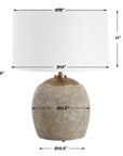 Raylan - Textured Table Lamp - Gray