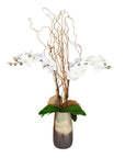 Earthbound Orchid - With Vase - Dark Brown