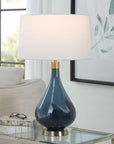 Riviera - Art Glass Table Lamp - Blue