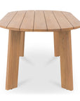 Delta - Oval Outdoor Dining Table - Natural