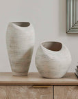 Inara - Indoor-Outdoor Vases (Set of 2) - White