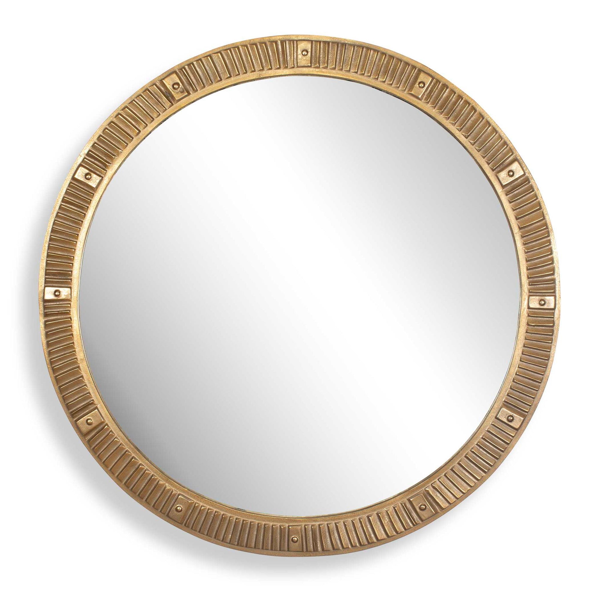Heart Of Gold - Round Mirror - Brass / Gold