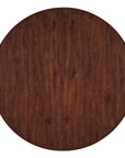 Charleston - Round Pedestal Dining Table With 1-20" leaf - Dark Brown