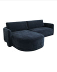 Emmy - Sectional Left - Dark Blue