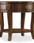 Brookhaven - Round Lamp Table - Dark Brown