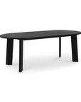 Delta - Oval Outdoor Dining Table - Black