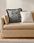 Carr - 20'' Cushion Faux Fur - Cream / White