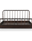 Vivian - King Bed - Dark Brown