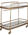 Scarritt - Bar Cart - Antique Brass