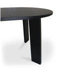 Delta - Oval Outdoor Dining Table - Black