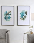 Blueprints - Watercolor Prints (Set of 2) - Light Blue